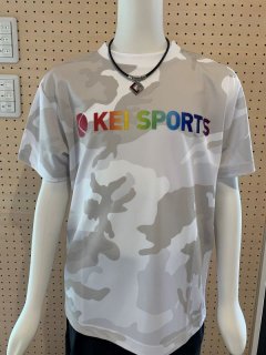 【KEIスポーツ】カモフラ柄レインボーTシャツ