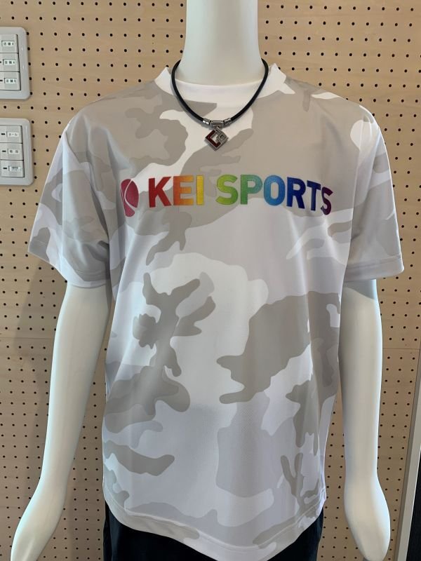 画像1: 【KEIスポーツ】カモフラ柄レインボーTシャツ (1)